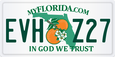 FL license plate EVHZ27