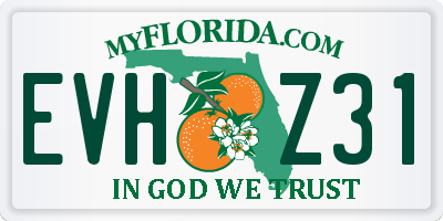FL license plate EVHZ31