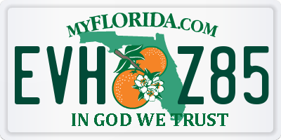 FL license plate EVHZ85