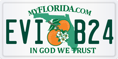 FL license plate EVIB24