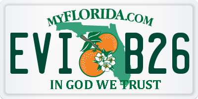 FL license plate EVIB26