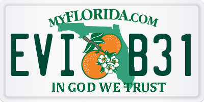 FL license plate EVIB31