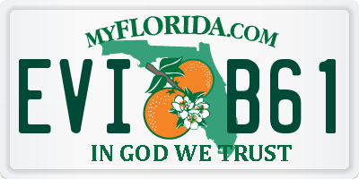 FL license plate EVIB61