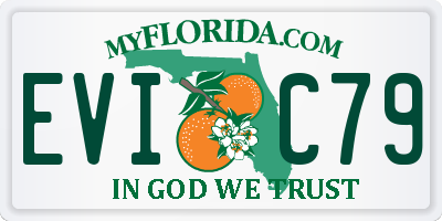 FL license plate EVIC79