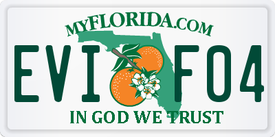 FL license plate EVIF04