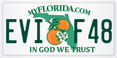 FL license plate EVIF48