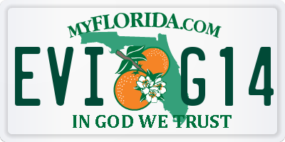 FL license plate EVIG14