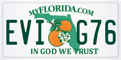 FL license plate EVIG76