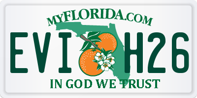 FL license plate EVIH26