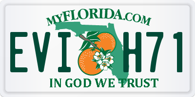 FL license plate EVIH71