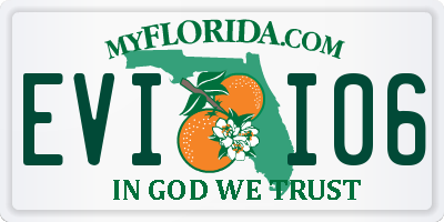 FL license plate EVII06