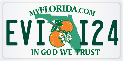 FL license plate EVII24