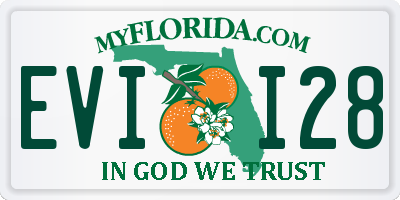 FL license plate EVII28
