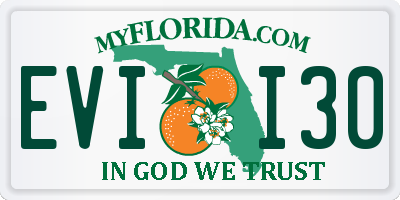 FL license plate EVII30