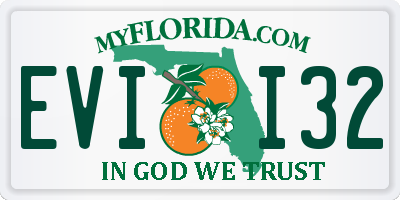 FL license plate EVII32