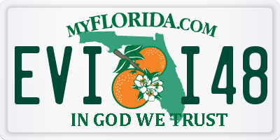FL license plate EVII48