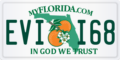FL license plate EVII68