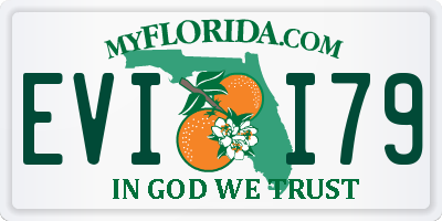 FL license plate EVII79