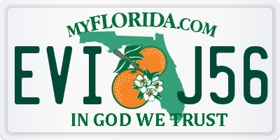 FL license plate EVIJ56