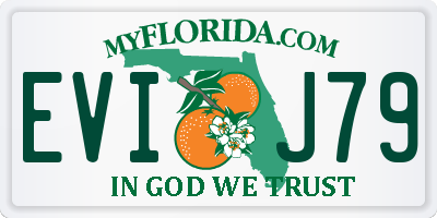 FL license plate EVIJ79