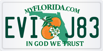 FL license plate EVIJ83