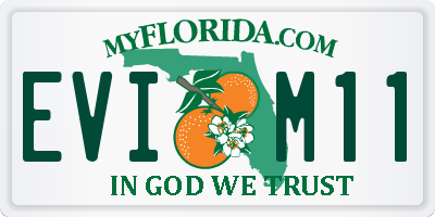 FL license plate EVIM11