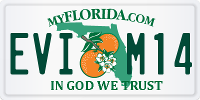 FL license plate EVIM14