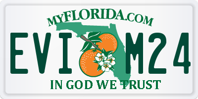 FL license plate EVIM24