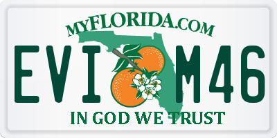 FL license plate EVIM46