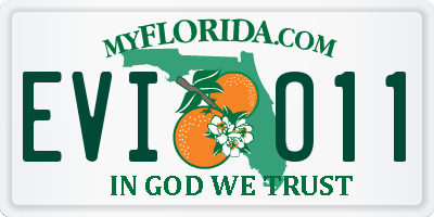FL license plate EVIO11
