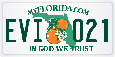 FL license plate EVIO21