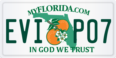 FL license plate EVIP07
