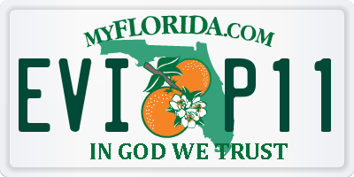 FL license plate EVIP11