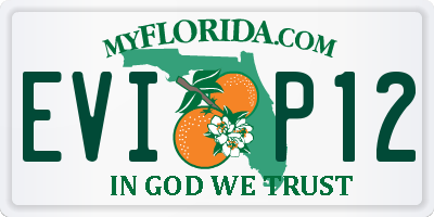 FL license plate EVIP12