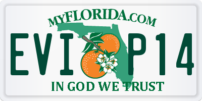 FL license plate EVIP14