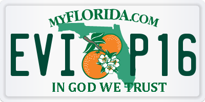 FL license plate EVIP16
