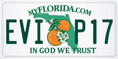 FL license plate EVIP17