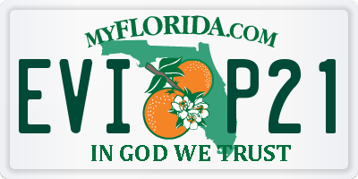 FL license plate EVIP21