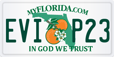 FL license plate EVIP23