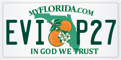 FL license plate EVIP27