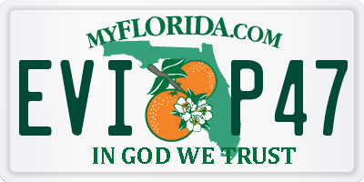 FL license plate EVIP47