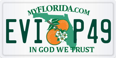 FL license plate EVIP49