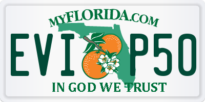 FL license plate EVIP50