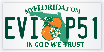 FL license plate EVIP51