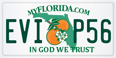 FL license plate EVIP56