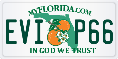 FL license plate EVIP66