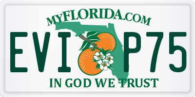 FL license plate EVIP75