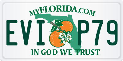 FL license plate EVIP79