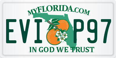 FL license plate EVIP97