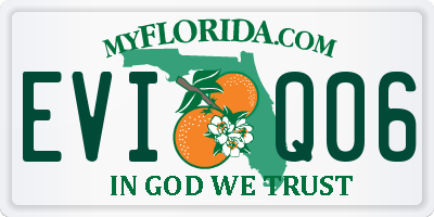 FL license plate EVIQ06